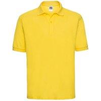 Russell Men's Classic Polycotton Polo Shirt in Yellow | Size: XL