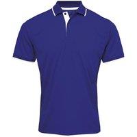 Premier Men's Contrast Coolchecker Polo Shirt in Mid Blue | Size: 4XL