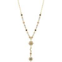 Mood Women's Gold Plated Multi Coloured Fine Celestial Y Necklace