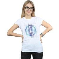 Marvel Women's Avengers Infinity War Guardian Lines Cotton T-Shirt in White | Size: Large