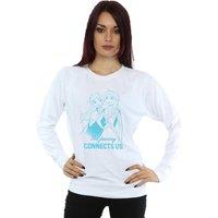 Disney Women's Frozen 2 Elsa & Anna The Journey Connects Us Sweatshirt in White | Size: Medium