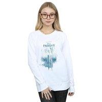 Disney Women's Frozen 2 Elsa Find The Way Sweatshirt in White | Size: Medium