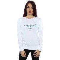 Disney Women's Frozen 2 In My Element Sweatshirt in White | Size: Large