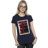 Star Wars Women's The Mandalorian Dark Troopers Cotton T-Shirt in Navy | Size: Small