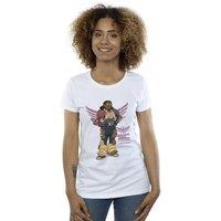 Disney Women's Lightyear Izzy Star Command Cotton T-Shirt in White | Size: XL