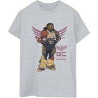 Disney Women's Lightyear Izzy Star Command Cotton Boyfriend T-Shirt in Grey | Size: Small
