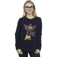 Disney Women's Lightyear Izzy Star Command Sweatshirt in Navy | Size: Small