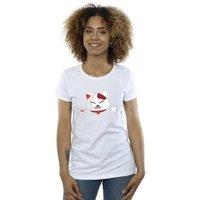 Disney Women's Big Hero 6 Baymax Kitten Heads Cotton T-Shirt in White | Size: XL