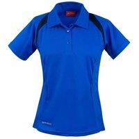 Spiro Women's Team Spirit Polo Shirt in Mid Blue | Size: 12