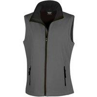 Result Core Women's Softshell Printable Gilet in Grey | Size: 10