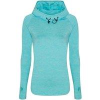 Just Cool Women's Cowl Neck T-Shirt in Dark Blue | Size: Small