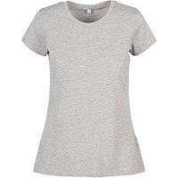 Build Your Brand Women's Basic T-Shirt in Grey | Size: XS