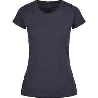 Build Your Brand Women's Basic T-Shirt in Navy | Size: XS