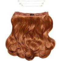Lullabellz Women's 18" 1 Piece Hidden Halo Blow Dry Hair Extensions in Mixed Auburn