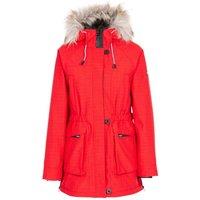 Trespass Women's Caption Waterproof Parka in Red | Size: Small