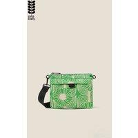Orla Kiely Women's Quadrant Crossbody - Moonflower Spring Green