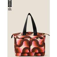 Orla Kiely Women's Axis Tote - Rolling Waves Rose in Pink
