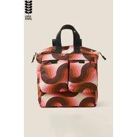 Orla Kiely Women's Axis Backpack - Rolling Waves Rose in Pink
