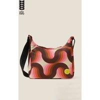 Orla Kiely Women's Area Hobo Crossbody - Rolling Waves Rose in Pink