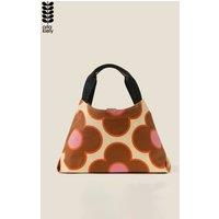Orla Kiely Women's Classic Shoulder Bag - Flower Spot Persimmon in Brown