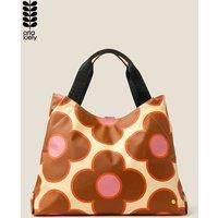 Orla Kiely Women's Classic Holdall - Flower Spot Persimmon in Brown