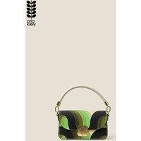 Orla Kiely Women's Small Vera Crossbody Bag - Rolling Waves Electra in Green