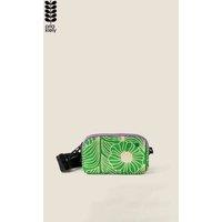 Orla Kiely Women's Tripod Crossbody Bag - Moonflower Spring Green