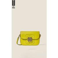 Orla Kiely Women's Mini Eclipse Leather Crossbody Bag - Chartreuse in Yellow