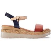 Moda In Pelle Women's 'Nyx' Porvair Wedge Sandals in Tan | Size: 7