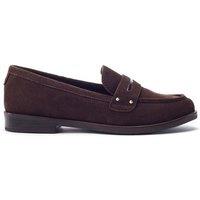 Moda In Pelle Women's 'Ema' Suede Brogues & Loafers in Dark Brown | Size: 5