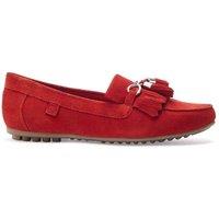 Moda In Pelle Women's 'Essana' Suede Brogues & Loafers in Orange | Size: 5