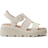 Moda In Pelle Women's 'Stathes' Leather Heeled Sandals in Off-White | Size: 6