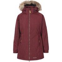 Trespass Women's Celebrity Insulated Longer Length Parka Jacket in Red | Size: 3XL