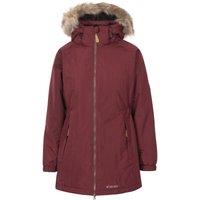 Trespass Women's Celebrity Insulated Longer Length Parka Jacket in Red | Size: Medium