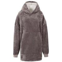 Trespass Women's Cosiness Oversized Hoodie Blanket in Grey