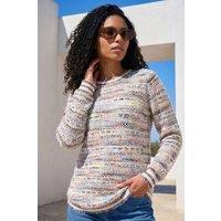 Roman Women's Space Dye Curved Hem Knit Jumper in Lilac | Size: 10