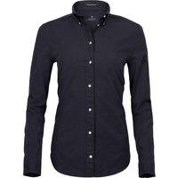 TEE JAYS Women's Perfect Oxford Shirt in Black | Size: 20