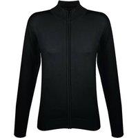 SOL'S Women's Knitted Full Zip Cardigan in Black | Size: Large