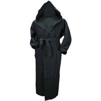 ARTG Women's Robezz Waffle Hooded Dressing Gown in Black | Size: S/M