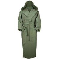 ARTG Women's Robezz Waffle Hooded Dressing Gown in Green | Size: S/M