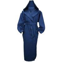 ARTG Women's Robezz Waffle Hooded Dressing Gown in Navy | Size: 2XL