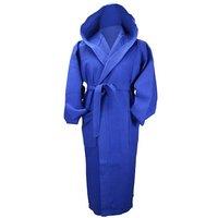ARTG Women's Robezz Waffle Hooded Dressing Gown in Blue | Size: 3XL