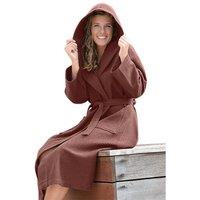 ARTG Women's Robezz Waffle Hooded Dressing Gown in Cerise | Size: Large/XL