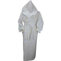 ARTG Women's Robezz Waffle Hooded Dressing Gown in White | Size: 2XL