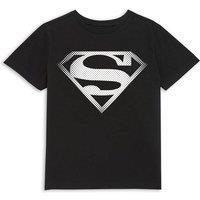 Superman Official DC Comics Original Spot Logo Kids' T-Shirt - 11-12 Years in Black | Size: YXL