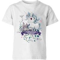 Harry Potter Official Kids Forbidden Forest Unicorn Kids' T-Shirt - 5-6 Years in White | Size: YS