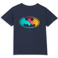 Justice League Official DC Comics Neon Batman Kids' T-Shirt - 3-4 Years in Navy | Size: YXS