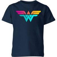 Wonder Woman Official DC Comics Justice League Neon Kids' T-Shirt - 7-8 Years in Navy | Size: YM