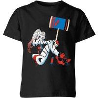 Batman Official DC Comics Harley Quinn Kids' T-Shirt - 11-12 Years in Black | Size: YXL
