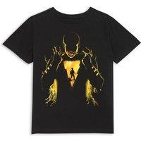Shazam Official Lightning Silhouette Kids' T-Shirt in Black | Size: Large